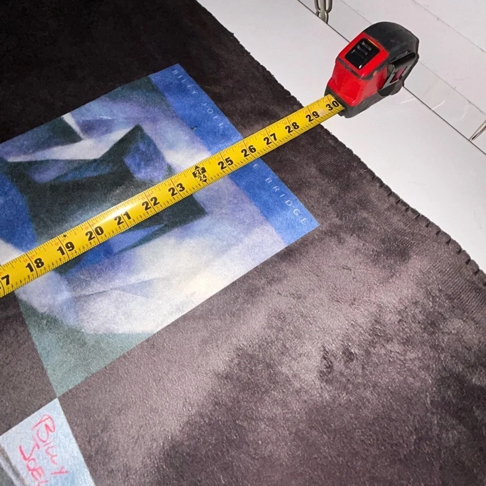 Billy Joel Album Cover Throw Blanket Collectible Patchwork Edition Sherpa